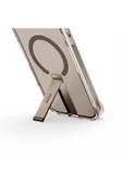 İphone 16 Pro Max Kılıf Eleva Serisi Standlı Magsafe Özellikli (MagClick™) Premium Kılıf  Taupe Gold - 3