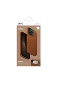 İphone 16 Pro Max Kılıf Lyden Serisi Deri Kaplama Magsafe Özellikli (MagClick™) Premium Kılıf  Caramel - 4