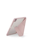 Ipad Air 11" 2024 M2 Çip Uyumlu Tablet Kılıf Moven Serisi Standlı Kalem Bölmeli Koruyucu  Pink - 2
