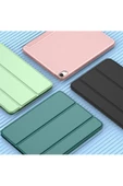 Ipad Air 6 11 Inç M2 Çip 2024 Uyumlu Tablet Kılıfı İnce Tasarım Smart Cover Standlı Akıllı Kapak  Koyu Yeşil - 7