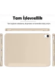 Ipad Air 6 11 Inç M2 Çip 2024 Uyumlu Tablet Kılıfı İnce Tasarım Smart Cover Standlı Akıllı Kapak  Gold - 5