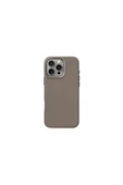 İphone 16 Pro Kılıf Lyden Serisi Deri Kaplama Magsafe Özellikli (MagClick™) Premium Kılıf  Grey - 2