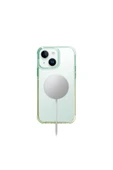 İphone 15 Uyumlu Kılıf Combat Duo Serisi Üç Katmanlı Magsafe Özellikli (MagClick™) Koruyucu Kılıf  Green - Yellow - 6