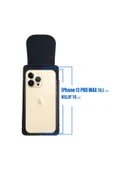 Iphone 12 Pro Max / 13 Pro Max / 14 Pro Max / 14 Plus Kemer Kılıfı Bel Telefon Kapaklı Kılıf  Dik Kemer Kılıf - 5