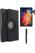 Lenovo Tab M10 Tb328fu Tablet Zaae0012tr Unisoc T610 Uyumlu 360 Dönen Tablet Kılıfı 3 Lü Set  siyah thumbnail 1