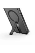 İphone 16 Pro Kılıf Eleva Serisi Standlı Magsafe Özellikli (MagClick™) Premium Kılıf  Black - 3