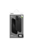 İphone 16 Pro Kılıf Lyden Serisi Deri Kaplama Magsafe Özellikli (MagClick™) Premium Kılıf  Black - 6