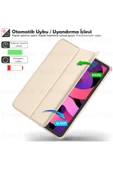 Ipad Air 6 11 Inç M2 Çip 2024 Uyumlu Tablet Kılıfı İnce Tasarım Smart Cover Standlı Akıllı Kapak  Gold - 4
