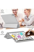IPad 10.Nesil 10.9 İnç 2022 Uyumlu Kılıf Kalem Bölmeli Uyku Modlu Standlı Silikon A2757 A2777 A2696  KOYU YEŞİL - 4
