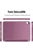 Ipad Air 6 11 Inç M2 Çip 2024 Uyumlu Tablet Kılıfı İnce Tasarım Smart Cover Standlı Akıllı Kapak  Mürdüm - 5