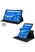 Lenovo Tab M10 Tb328fu Tablet Zaae0012tr Unisoc T610 Uyumlu 360 Dönen Tablet Kılıfı 3 Lü Set  siyah thumbnail 3