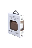 Airpods 3. Nesil  Uyumlu Kılıf Terra Serisi Hakiki Deri Kablosuz Şarj Destekli Taşıma Kayışı  Brown - 8