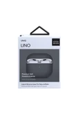 Airpods 4 (4. NESİL) Uyumlu Kılıf Lino Serisi Silikon Kablosuz Şarj Destekli Koruyucu  Grey - 4