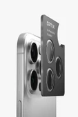 İphone 16 / Iphone 16 Plus Lens Koruyucu AluGuard Serisi Cam Alüminyum Çerçeve  Emerald - 5