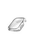 Apple Watch 46mm Uyumlu Grade Hybrid Serisi Şeffaf Kılıf Kasa Ve Ekran Koruyucu 360 Tam Koruma Kapak  Smoke - 2