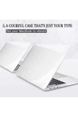 Apple Macbook Air 2024 15 Inç M3 Çip A3114 Şeffaf Kılıf / Klavye Kılıfı / Ekran Koruyucu Film Seti  SİMLİ - 1