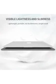 Macbook Pro 14 inç M3 / M3 Pro / M3 Max A2992 Uyumlu Deri Mıknatıslı Tasarım Standlı Çanta  13 - 14,9 inç Lacivert - 3