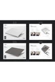 Apple Macbook Air 13.6 Inç M2-M3-M4 A2681 A3113 A3240 Uyumlu Kılıf Claro Mat Koruyucu Kapak  Grey - 6