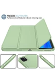 Apple Ipad Pro 4. Nesil M2 2022 11 Inç Tablet Uyumlu Kılıf Uyku Modlu Kalem Bölmeli Silikon Koruyucu  AÇIK YEŞİL - 3
