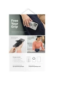Telefon Modelleri Ile Uyumlu Kartlık Heldro ID Serisi Manyetik Stand Olma Özelliği FlexGrip™? Band  Chalk Grey - 7