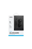 İphone 16 / Iphone 16 Plus Lens Koruyucu AluGuard Serisi Cam Alüminyum Çerçeve  Black - 7