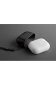 Airpods 3. Nesil  Uyumlu Kılıf Terra Serisi Hakiki Deri Kablosuz Şarj Destekli Taşıma Kayışı  Black - 4