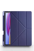 Xiaomi Redmi Pad Pro 12.1 / Poco Pad Uyumlu Kalem Bölmeli Standlı Kapaklı Uyku Modlu Akıllı Kılıf  Lacivert - 1