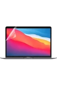 Macbook Pro 13 Inç M1-m2 Çip A2338 Tam Uyumlu Alt Üst Kılıf Klavye Kılıfı Ekran Koruyucu Film  Karbon Beyaz - 3