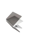 Apple Macbook Air 13.6 Inç M2-M3-M4 A2681 A3113 A3240 Uyumlu Kılıf Claro Mat Koruyucu Kapak  Grey - 2