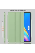 Apple Ipad Pro 4. Nesil M2 2022 11 Inç Tablet Uyumlu Kılıf Uyku Modlu Kalem Bölmeli Silikon Koruyucu  AÇIK YEŞİL - 4