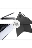 Macbook Pro 13 Inç M1-m2 Çip A2338 Tam Uyumlu Alt Üst Kılıf Klavye Kılıfı Ekran Koruyucu Film  Karbon Siyah - 6