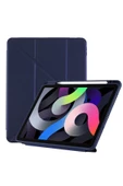 Xiaomi Pad 6 11 inç 2023 Uyumlu Kılıf Katlanır Kalemlikli Standlı Uyku Modlu Akıllı Kapak Origami  Lacivert - 3