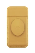 Telefon Modelleri Ile Uyumlu Kartlık Flixa Serisi Manyetik Stand Olma Popsocket Özelliği  Canary Yellow - 1