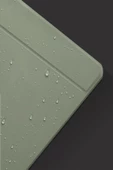 Masaüstü Düzenleyici Mat Hagen Serisi Vegan Deri Manyetik Kablo Düzenleyici Çift Renk Mouse Pad  Canary Grey - 4