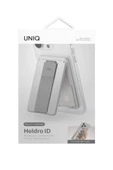 Telefon Modelleri Ile Uyumlu Kartlık Heldro ID Serisi Manyetik Stand Olma Özelliği FlexGrip™? Band  Chalk Grey - 6