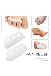 Ayak 3 parmağa geçen Çekiç Parmak Arası Koruyucu Bunyon Parmak Alt Nasır Koruyucu thumbnail 7