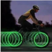 yeşil Hareket Sensörlü Işıklı Bisiklet MOtorsiklet Sibop Kapağı(2li) thumbnail 3