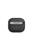 Airpods 3. Nesil  Uyumlu Kılıf Terra Serisi Hakiki Deri Kablosuz Şarj Destekli Taşıma Kayışı  Black - 2