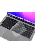 Macbook Pro 13 Inç M1-m2 Çip A2338 Tam Uyumlu Alt Üst Kılıf Klavye Kılıfı Ekran Koruyucu Film  Karbon Beyaz - 4