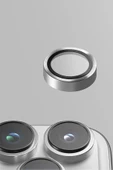 İphone 16 / Iphone 16 Plus Lens Koruyucu AluGuard Serisi Cam Alüminyum Çerçeve  Blue - 2