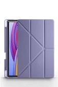 Xiaomi Redmi Pad Pro 12.1 / Poco Pad Uyumlu Kalem Bölmeli Standlı Kapaklı Uyku Modlu Akıllı Kılıf  Lavanta - 1