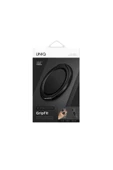 GripFit Premium Serisi 360 Manyetik Telefon Tutucu ve Standlı Kevlar Karbon ve Alüminyum Yüzük  Black - 4