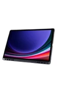 Samsung Galaxy Tab S9 Ultra Kılıf / Tab S8 Ultra Kalem Bölmeli Standlı Uyku Modlu Akıllı Kılıf Kapak  SİYAH - 4
