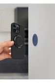 GripFit Premium Serisi 360 Manyetik Telefon Tutucu ve Standlı Kevlar Karbon ve Alüminyum Yüzük  Carbon - 3