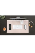 Masaüstü Düzenleyici Mat Hagen Serisi Vegan Deri Manyetik Kablo Düzenleyici Çift Renk Mouse Pad  Green Blush - 2