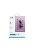 İphone 16 / Iphone 16 Plus Lens Koruyucu AluGuard Serisi Cam Alüminyum Çerçeve  Pink - 7