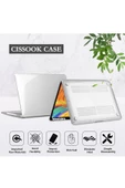 Macbook Pro 14 inç M3 / M3 Pro / M3 Max A2992 A2918 Uyumlu Kılıf + Klavye Kılıfı + Ekran Koruyucu  ŞEFFAF - 8