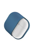 Airpods 4 (4.nesil) Uyumlu Kılıf Nexo Serisi Çift Katmanlı Hibrit Koruma Kablosuz Şarj Destekli  Lacivert - 2