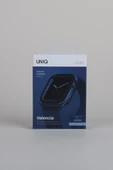 Apple Watch 45mm Kasa Koruyucu Metalik Görünüm Valencia Serisi Camlı Kasa  Blue - 7