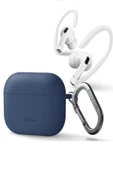 Airpods Pro 2 (2.nesil) Uyumlu Kılıf Nexo Serisi Çift Katmanlı Hibrit Koruma Kablosuz Şarj Destekli  Caspian Blue - 3